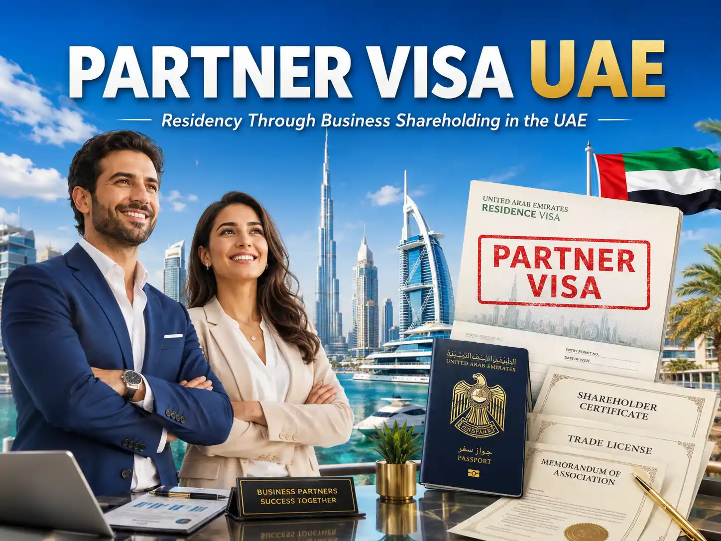 Partner visa services for UAE company shareholders in Dubai